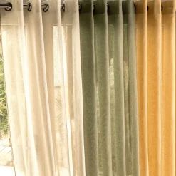 Becquet Voilage étamine fils upcyclés< Rideau Et Déco Textile|Voilage, Panneau