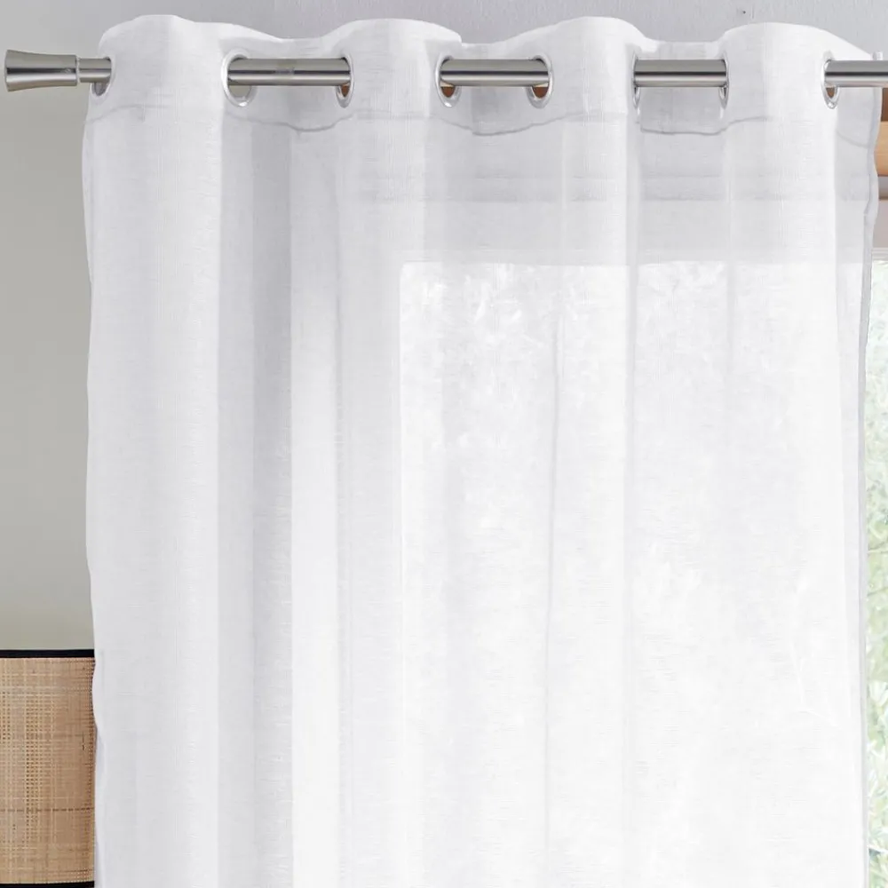 Becquet Voilage étamine œillets< Rideau Et Déco Textile|Décoration Textile Unie