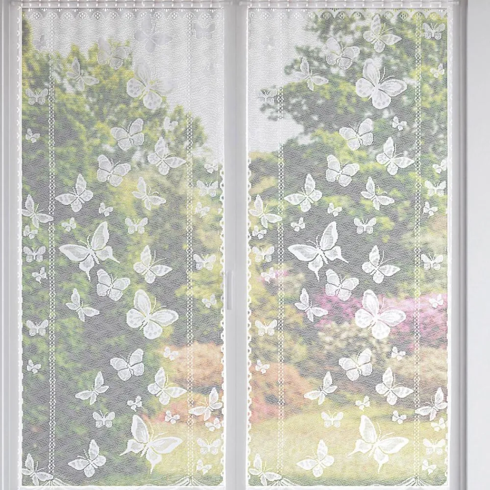Becquet Voilages droits papillons - La paire< Rideau Et Déco Textile|Voilage En Pointe, Voilage Droit, Brise-Bise, Store